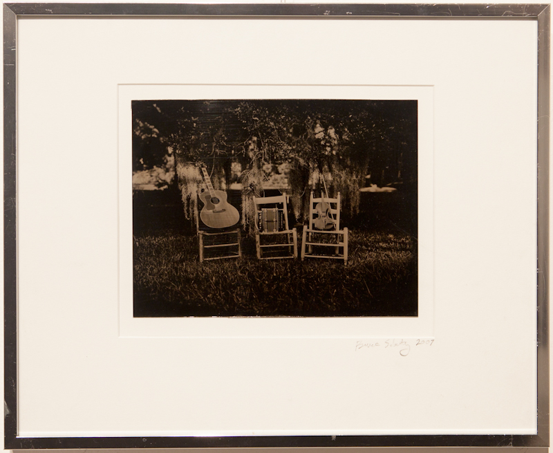 3 Chairs - Tintype on Aluminum - $400