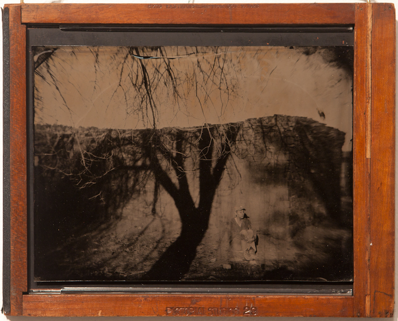 Loretta in new Mexico 2009 - Tintype on Aluminum - Not For Sale