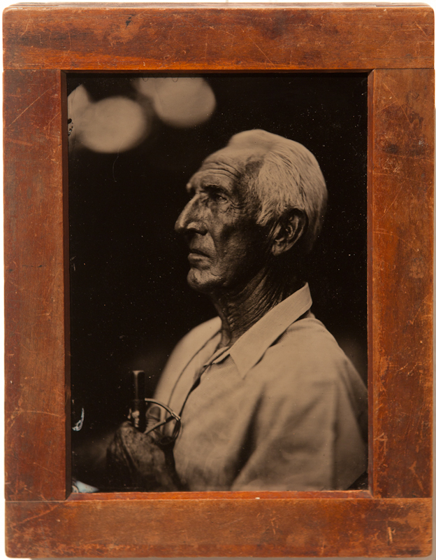 Mr. Louviere - Duck Call Maker - Tintype on Aluminum - $300