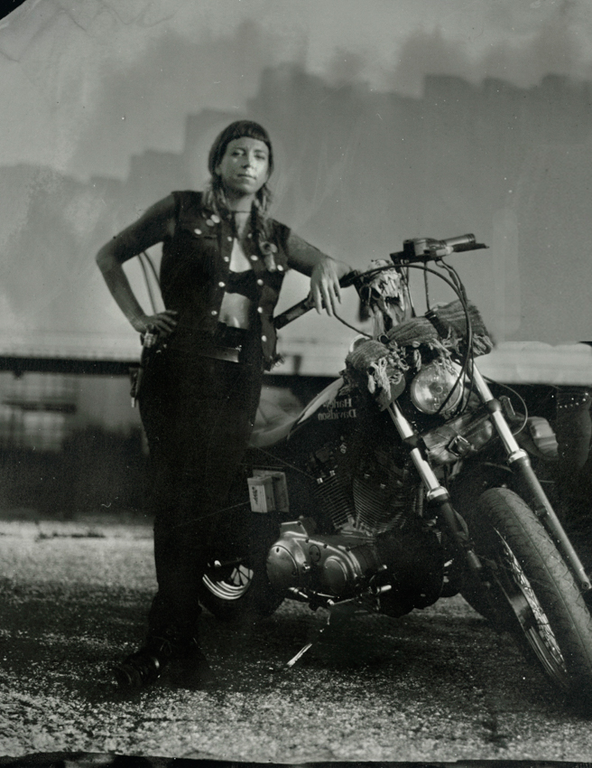 Meredith - My Wyfe and Her Motorcycle - 25.5 x 18 1/8 - $750 Unframed