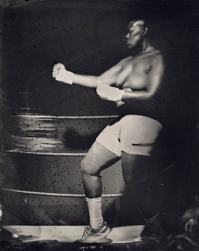 The Unseen Boxer 1 - 25.5 x 19 7/8 - $750 Unframed