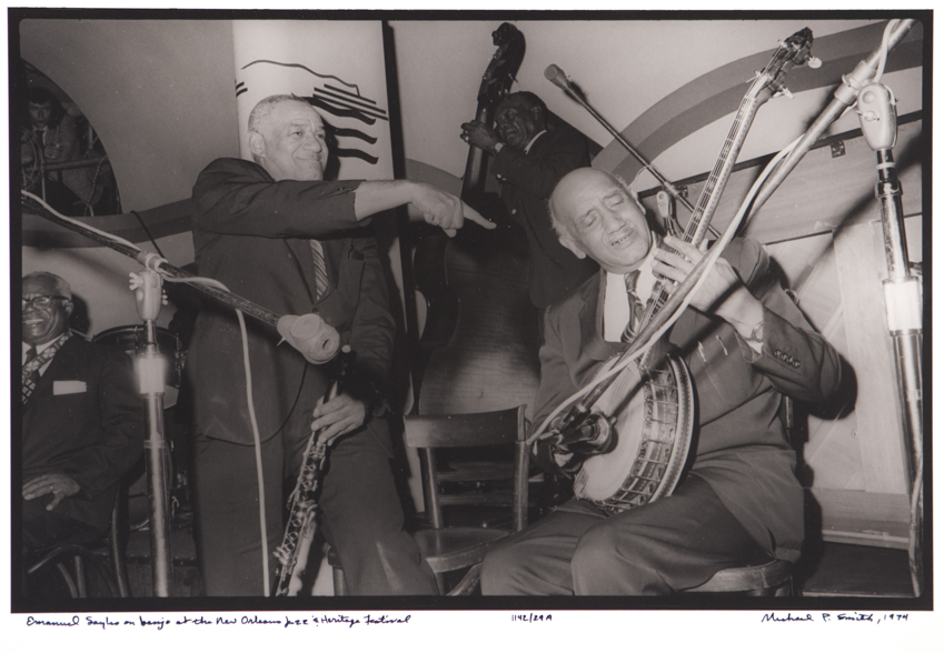 Emanuel Sayles on Banjo at the New Orleans Jazz & Heritage Festival 1974